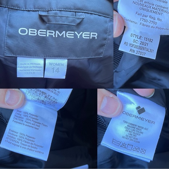 Obermeyer Wm’s Sugarbush Ski Snow Pant In Black Sz 14 - Picture 3 of 16